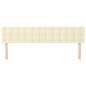 vidaXL Kopfteile 2 Stk. Creme 80x5x78/88 cm Kunstleder