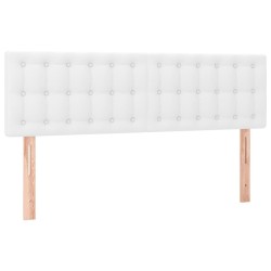 vidaXL Kopfteile 2 Stk. Weiß 72x5x78/88 cm Kunstleder
