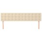 vidaXL Kopfteile 2 Stk. Creme 90x5x78/88 cm Stoff