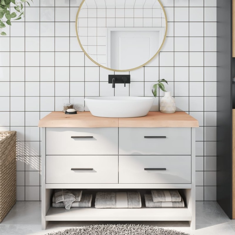 Waschtischplatte 120x60x6 cm Massivholz Unbehandelt Waschtischplatte 120x60x6 cm Massivholz Unbehandelt
