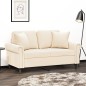 vidaXL Zierkissen 2 Stk. Creme 40x40 cm Samt vidaXL Zierkissen 2 Stk. Creme 40x40 cm Samt