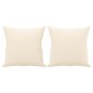vidaXL Zierkissen 2 Stk. Creme 40x40 cm Samt vidaXL Zierkissen 2 Stk. Creme 40x40 cm Samt
