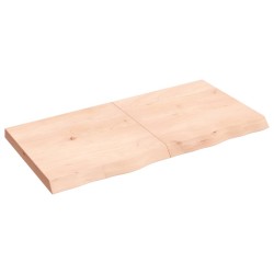 Waschtischplatte 120x60x6 cm Massivholz Unbehandelt