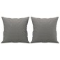vidaXL Zierkissen 2 Stk. Dunkelgrau 40x40 cm Stoff vidaXL Zierkissen 2 Stk. Dunkelgrau 40x40 cm Stoff