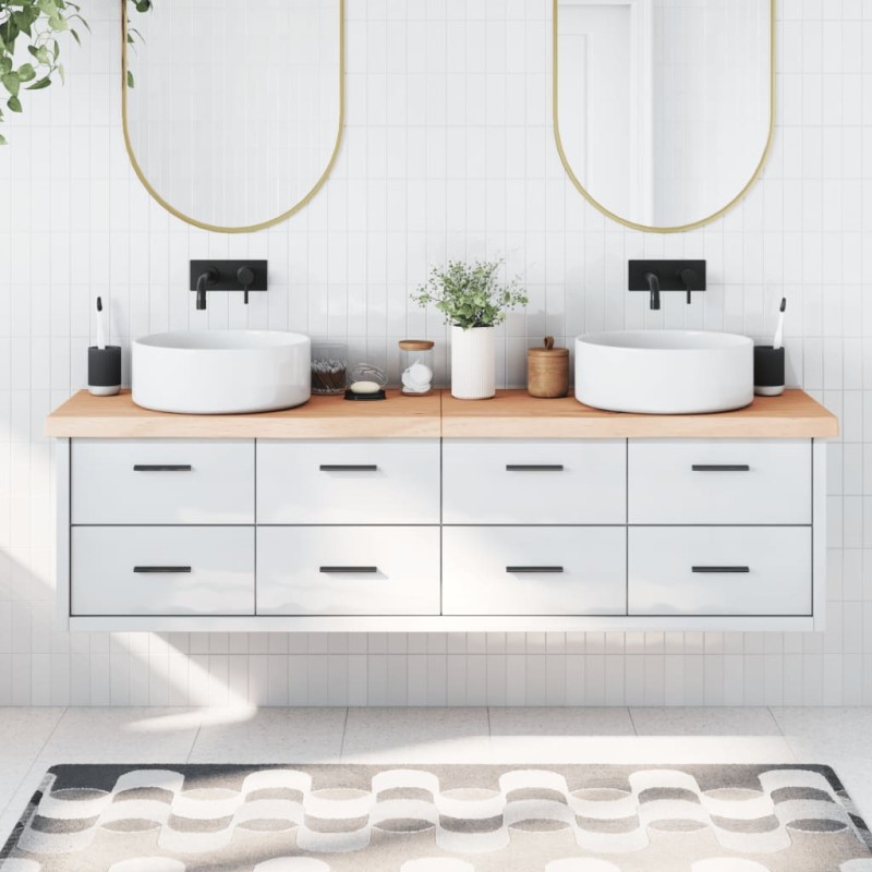 Waschtischplatte 180x60x6 cm Massivholz Unbehandelt Waschtischplatte 180x60x6 cm Massivholz Unbehandelt