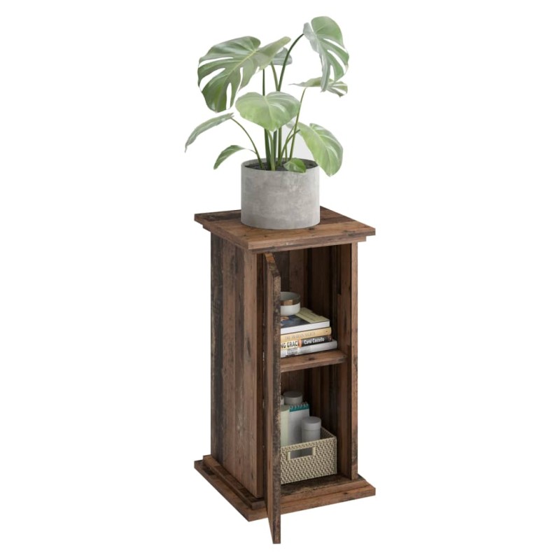 FMD Beistelltisch mit Tür 57,4 cm Antik-Stil Dunkelbraun FMD Beistelltisch mit Tür 57,4 cm Antik-Stil Dunkelbraun