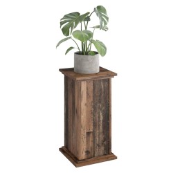 FMD Beistelltisch mit Tür 57,4 cm Antik-Stil Dunkelbraun