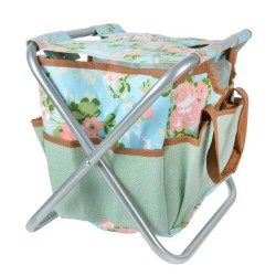 Esschert Design Gartengerätehocker Rosendruck