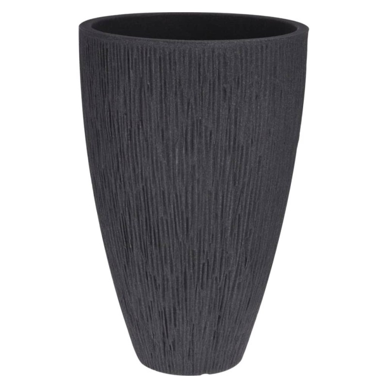 ProGarden Blumentopf Lava Geriffelt 60 cm Anthrazit ProGarden Blumentopf Lava Geriffelt 60 cm Anthrazit