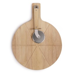Livoo Pizza-Schneidebrett Set 30 cm Holz