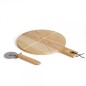 Livoo Pizza-Schneidebrett Set 30 cm Holz Livoo Pizza-Schneidebrett Set 30 cm Holz