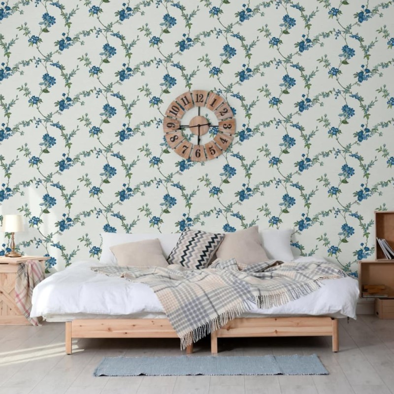 DUTCH WALLCOVERINGS Tapete Flower Hellblau DUTCH WALLCOVERINGS Tapete Flower Hellblau