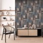 DUTCH WALLCOVERINGS Tapete Wood Blau und Braun DUTCH WALLCOVERINGS Tapete Wood Blau und Braun