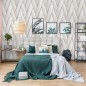 DUTCH WALLCOVERINGS Tapete Geometric Weiß und Golden DUTCH WALLCOVERINGS Tapete Geometric Weiß und Golden