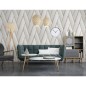 DUTCH WALLCOVERINGS Tapete Geometric Weiß und Golden DUTCH WALLCOVERINGS Tapete Geometric Weiß und Golden