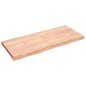 Waschtischplatte Hellbraun 140x60x6 cm Massivholz Behandelt Waschtischplatte Hellbraun 140x60x6 cm Massivholz Behandelt