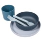 Bo Jungle 5-tlg. Baby-Geschirr-Set CPLA Grau Bo Jungle 5-tlg. Baby-Geschirr-Set CPLA Grau