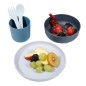 Bo Jungle 5-tlg. Baby-Geschirr-Set CPLA Grau Bo Jungle 5-tlg. Baby-Geschirr-Set CPLA Grau