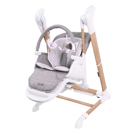Bo Jungle 2-in-1 Schaukel-Hochstuhl Holz Weiß