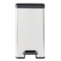 Curver Tretmülleimer Deco Schmal 25L Silbern Curver Tretmülleimer Deco Schmal 25L Silbern