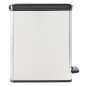 Curver Tretmülleimer Deco Schmal 25L Silbern Curver Tretmülleimer Deco Schmal 25L Silbern
