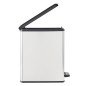 Curver Tretmülleimer Deco Schmal 25L Silbern Curver Tretmülleimer Deco Schmal 25L Silbern