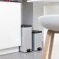 Curver Tretmülleimer Deco Schmal 25L Silbern Curver Tretmülleimer Deco Schmal 25L Silbern