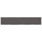 Waschtischplatte Dunkelgrau 220x40x4 cm Massivholz Behandelt