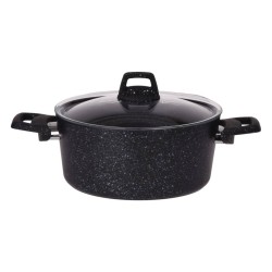 Excellent Houseware Kasserolle mit Deckel 4,4 L Aluminium