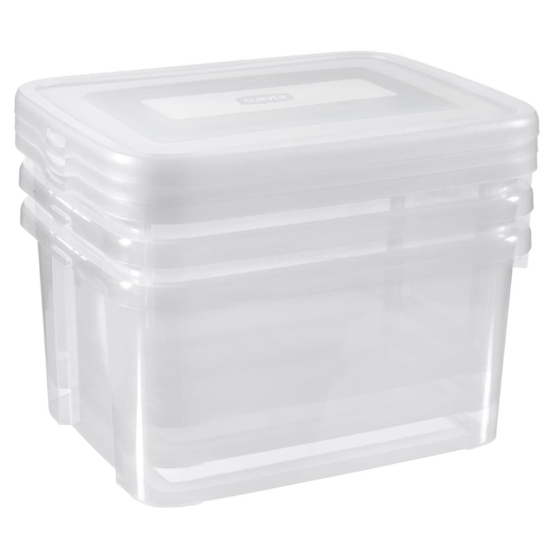 Curver Aufbewahrungsboxen-Set Handy 3x25L Transparent Curver Aufbewahrungsboxen-Set Handy 3x25L Transparent