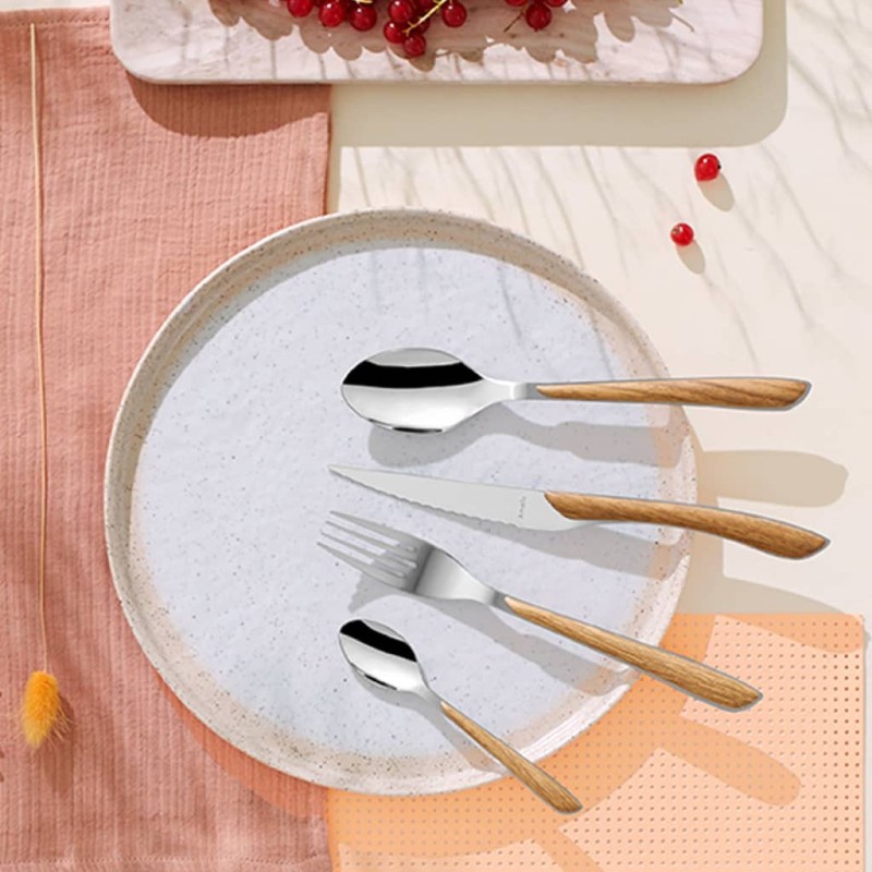 Amefa 16-tlg. Besteck-Set Eclat Nature Naturholz Amefa 16-tlg. Besteck-Set Eclat Nature Naturholz