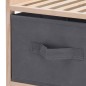 H&S Collection Aufbewahrungsschrank mit 3 Aufbewahrungsboxen Dunkelgrau H&S Collection Aufbewahrungsschrank mit 3 Aufbewahrungsboxen Dunkelgrau