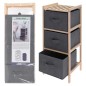 H&S Collection Aufbewahrungsschrank mit 3 Aufbewahrungsboxen Dunkelgrau H&S Collection Aufbewahrungsschrank mit 3 Aufbewahrungsboxen Dunkelgrau