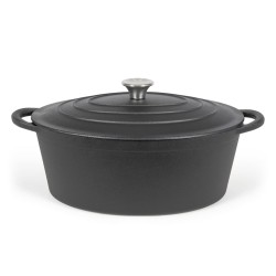 Livoo Bräter Oval 34 cm 7 L Schwarz