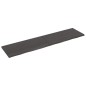 vidaXL Waschtischplatte Dunkelbraun 200x50x(2-4)cm Massivholz vidaXL Waschtischplatte Dunkelbraun 200x50x(2-4)cm Massivholz