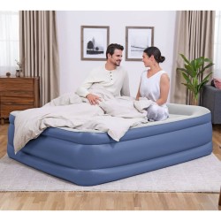 Bestway Luftbett Tritech 2 Personen 203x152x56 cm Blau und Grau