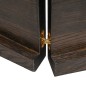 vidaXL Waschtischplatte Dunkelbraun 200x50x(2-4)cm Massivholz vidaXL Waschtischplatte Dunkelbraun 200x50x(2-4)cm Massivholz