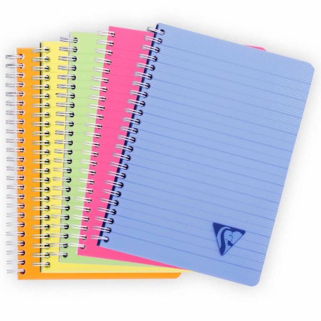 Clairefontaine Spiralhefte Linicolor 5 Stk. A5 90 Blatt Liniert