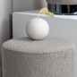 Venture Home Hocker Benji 35x35x42,5 cm Teddy Schwarz und Greige Venture Home Hocker Benji 35x35x42,5 cm Teddy Schwarz und Greige
