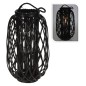 H&S Collection Laterne 50x28 cm Schilfrohr Schwarz H&S Collection Laterne 50x28 cm Schilfrohr Schwarz