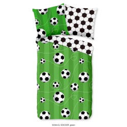 Good Morning Kinder-Bettwäsche-Set Soccer 135×200 cm